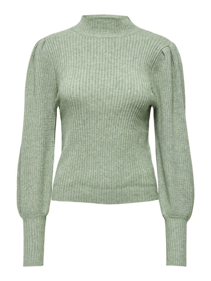 Onlkatia L/s Highneck Pullover Knt - Mint