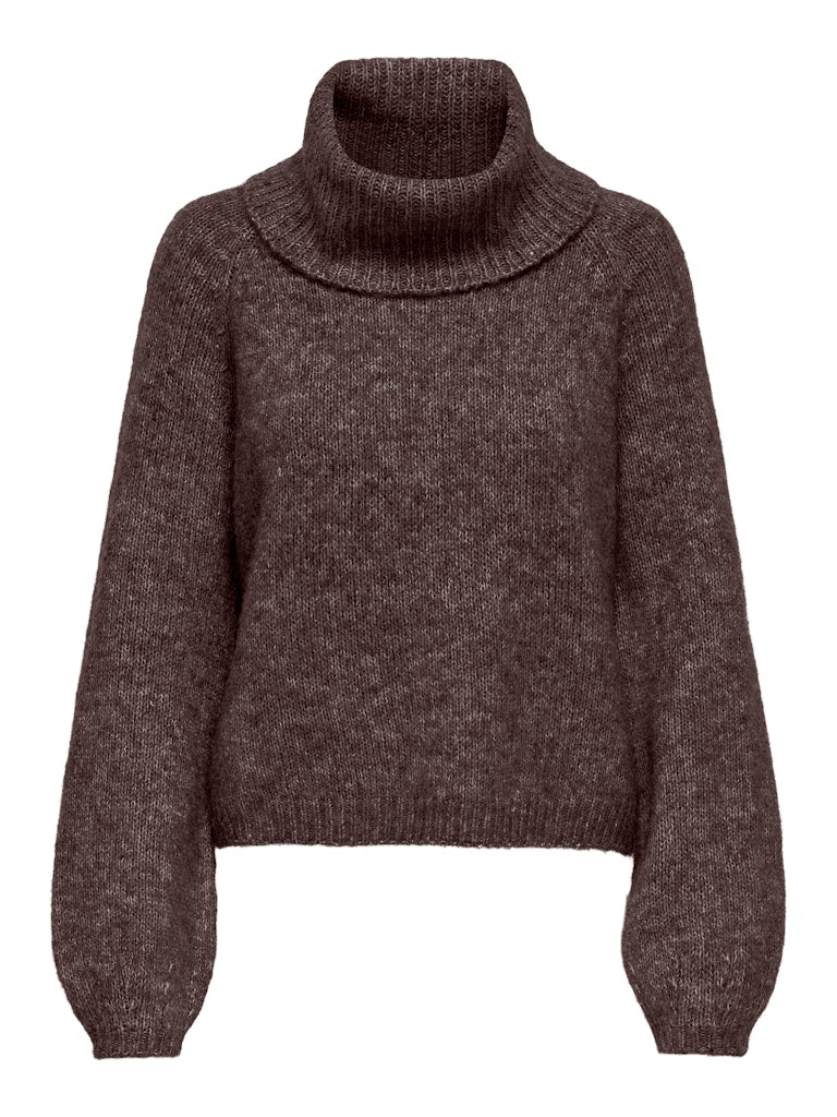 Onlgila Life Ls Rollneck Bf Knt - Bruin
