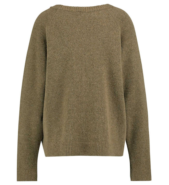 Onlkatia Ls Loose Highneck Cc Knt - Taupe
