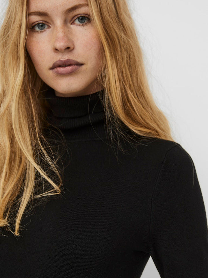 Vmglory Ls Rollneck Blouse Noos. . . - Zwart