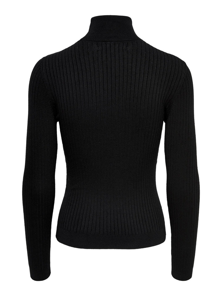 Onlkarol L/s Rollneckpullover - Zwart