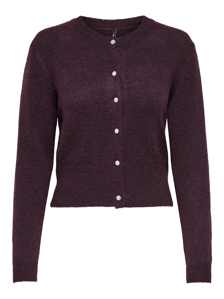 Onlhavanna Ls Button Cardigan Knt - Bordeaux