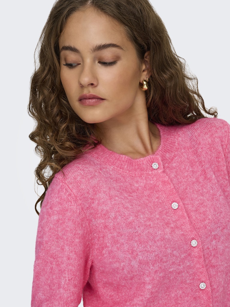 Onlhavanna Ls Button Cardigan Knt - Roze