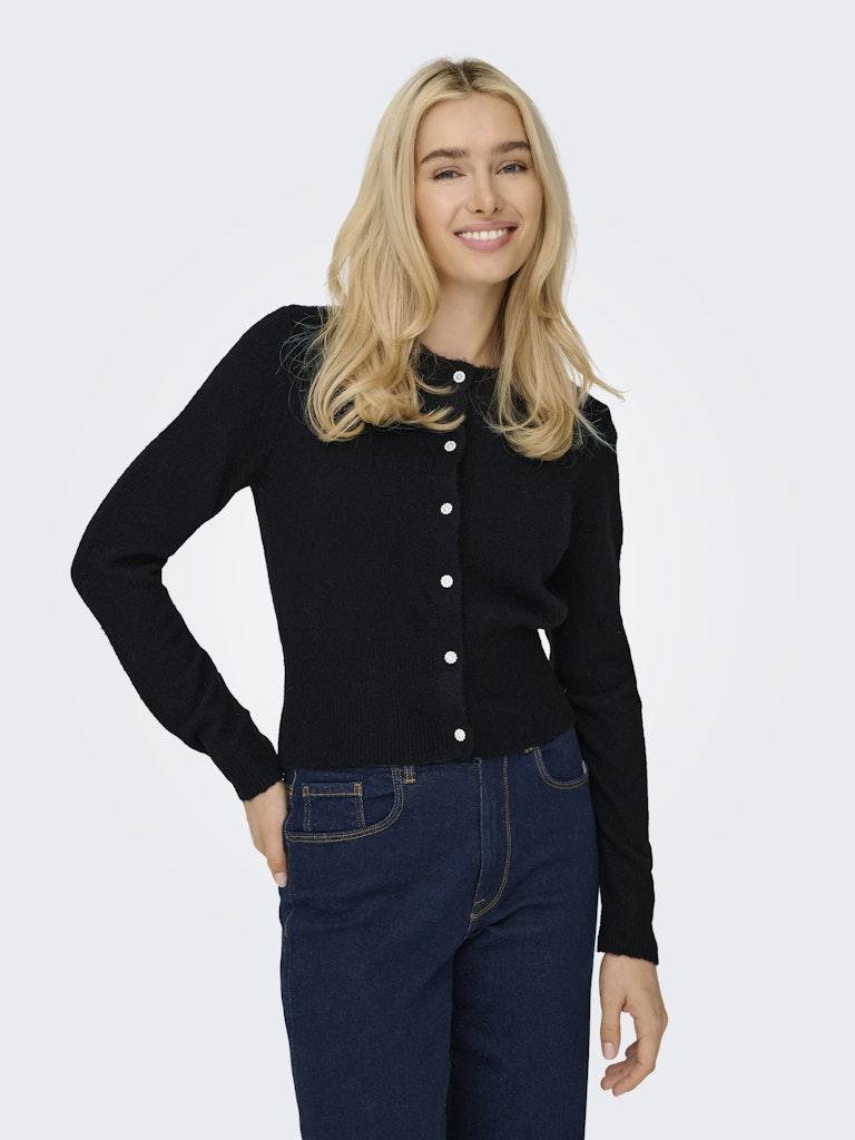 Onlhavanna Ls Button Cardigan Knt - Zwart