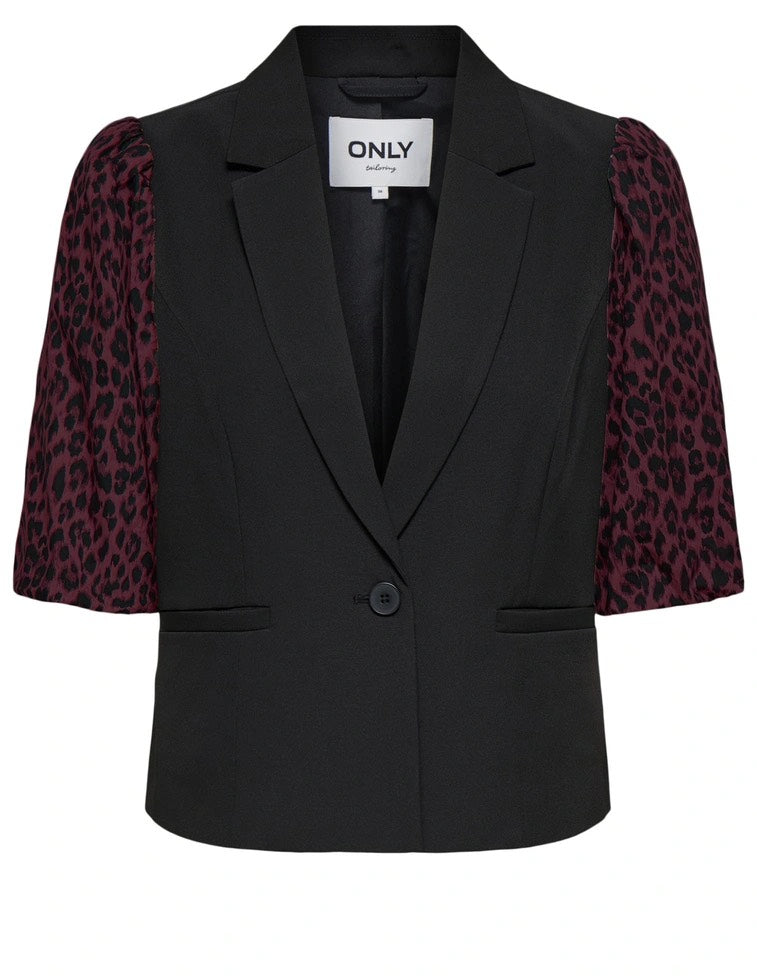 Onlmellie Life S/s Mix Blazer Tlr Cs - Zwart