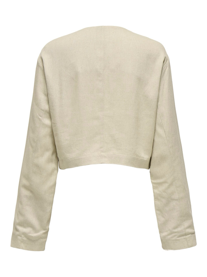 Onlpampa L/s Linen Bl Jacket Pnt - Beige