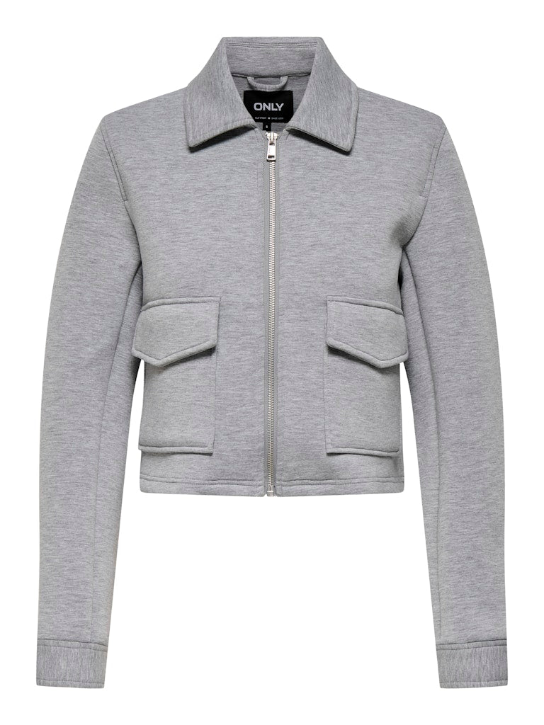 Onljudith Life Scuba Short Jacket Cc Otw - Grijs Melee