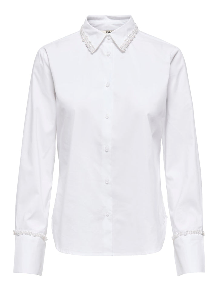 Onlbecs Pearl Fitted Shirt Wvn - Wit