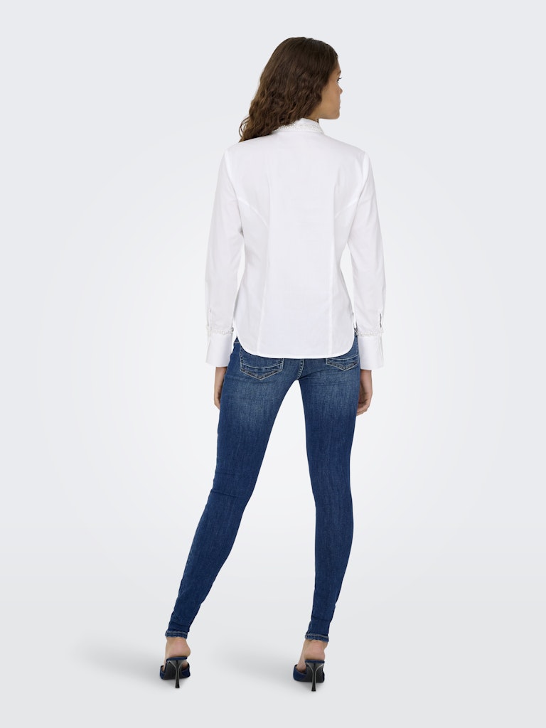 Onlbecs Pearl Fitted Shirt Wvn - Wit