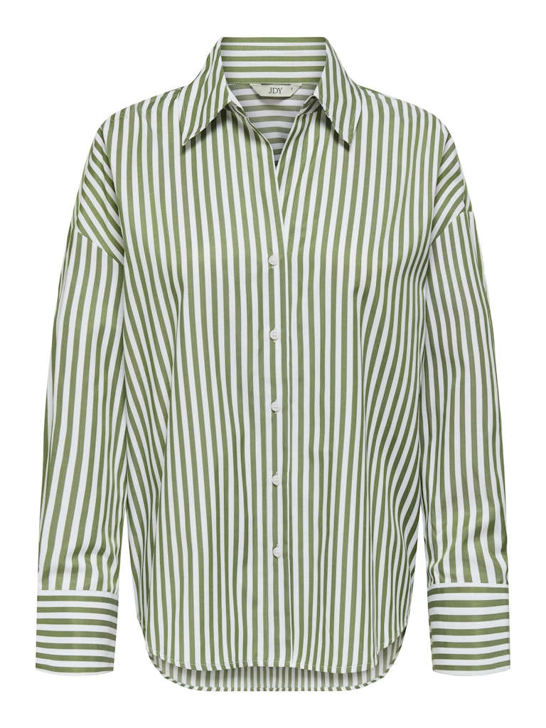 Jdyvesper L/s Loose Shirt Wvn Noos - Wit Dessin