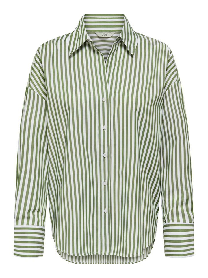 Jdyvesper L/s Loose Shirt Wvn Noos - Wit Dessin