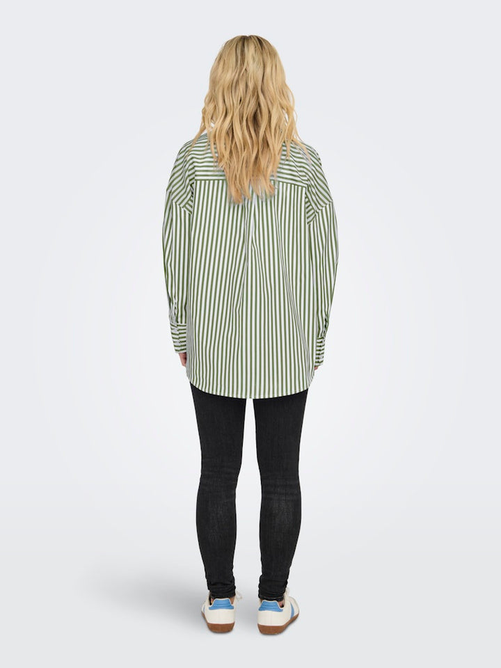 Jdyvesper L/s Loose Shirt Wvn Noos - Wit Dessin