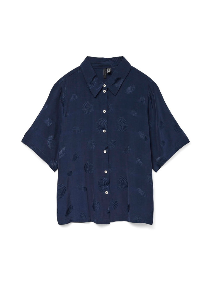 Vmtrille 2/4 Shirt Wvn - Navy