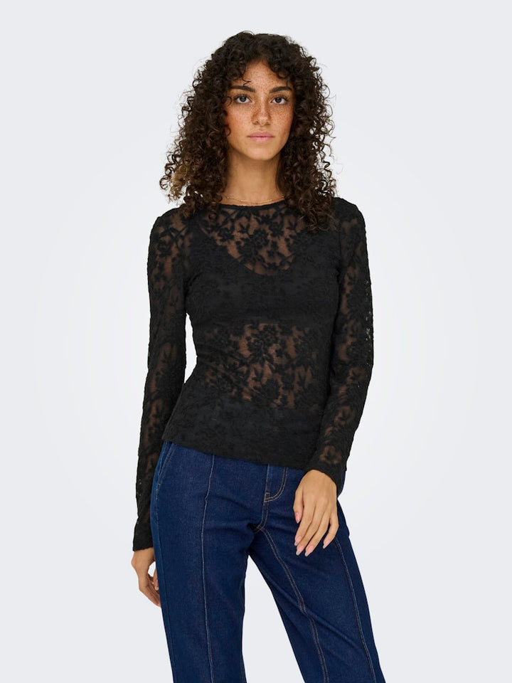 Onlblaise L/s Top Jrs - Zwart