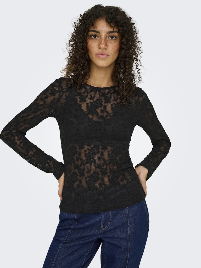 Onlblaise L/s Top Jrs - Zwart