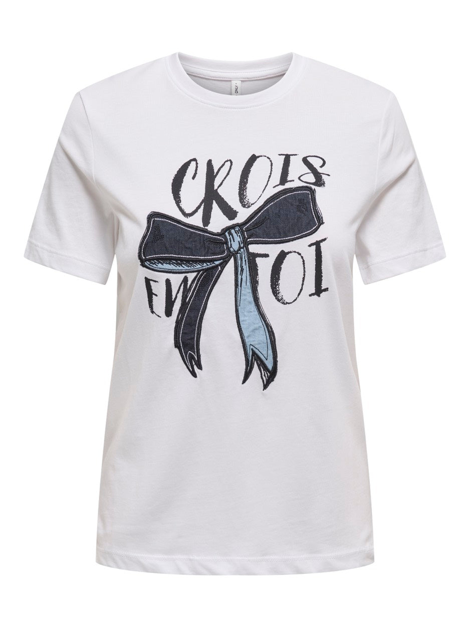 Onlemma Life Reg S/s Lady Top Jrs N - Wit