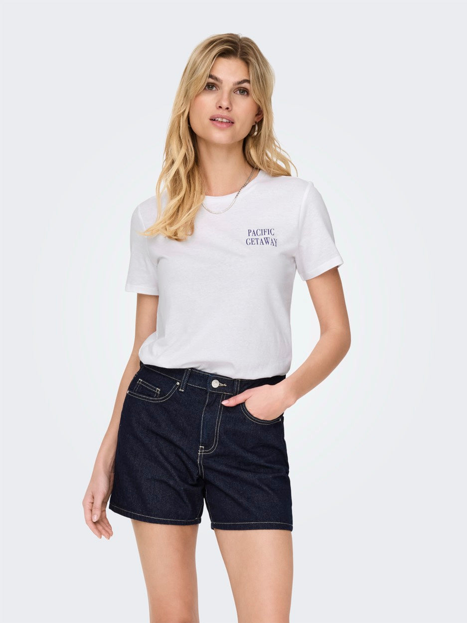 Onllucia Life Reg S/s Top Jrs - Wit