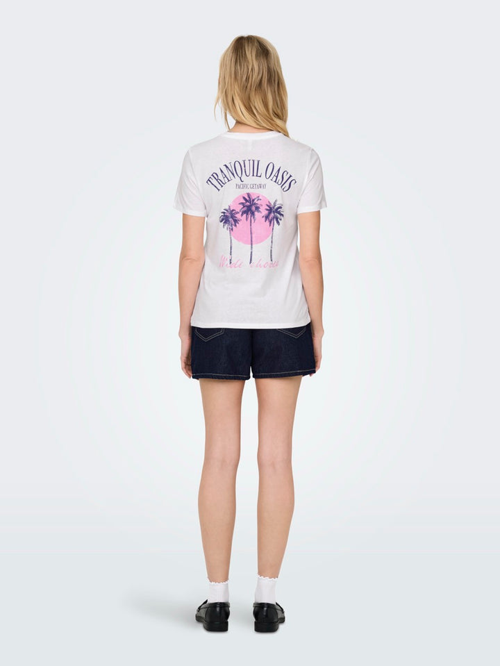 Onllucia Life Reg S/s Top Jrs - Wit