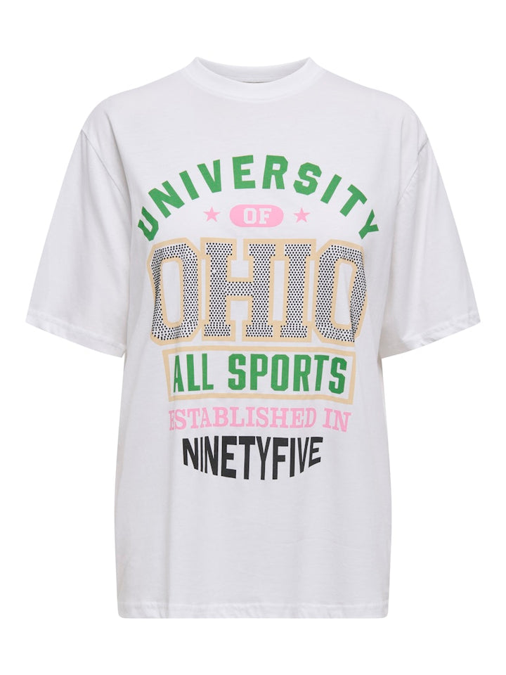 Onljenna S/s Stone Sport Top Box Jrs - Wit