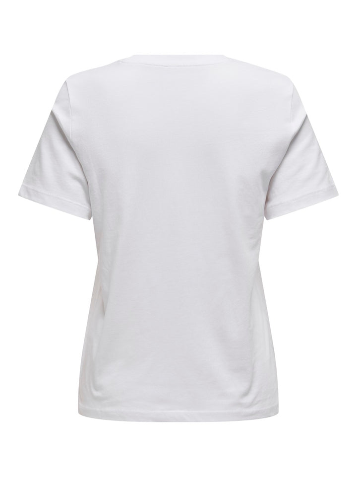 Onlhenny Life Reg S/s Top Box Jrs - Off-white