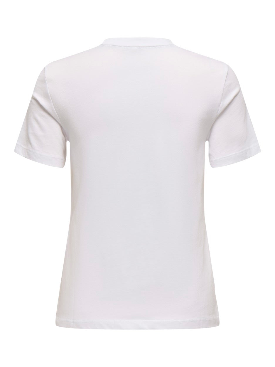 Onlpolli Life Reg S/s Pocket Top Bo - Off-white