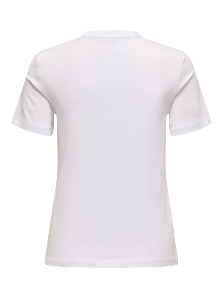 Onlpolli Life Reg S/s Pocket Top Bo - Off-white