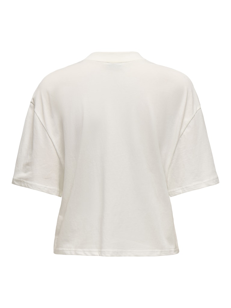 Jdybena Ss Loose Fit Print Top - Off-white