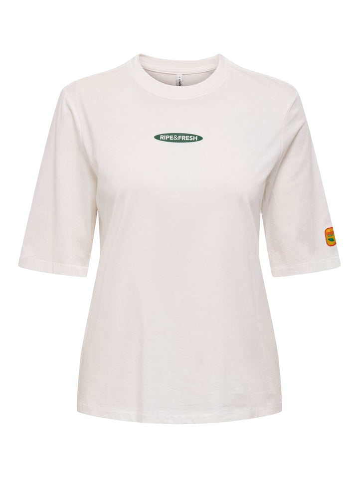 Onlphoebe S/s Fresh Top Box Jrs - Off-white