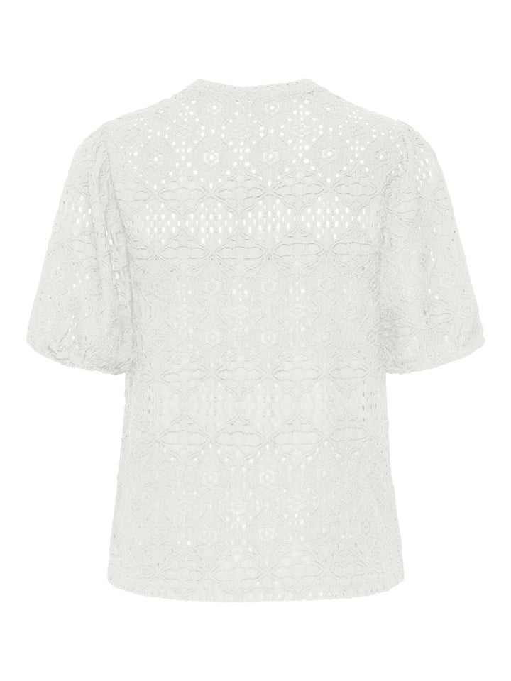 Onlluz S/s Puff Sleeve Top Jrs - Off-white