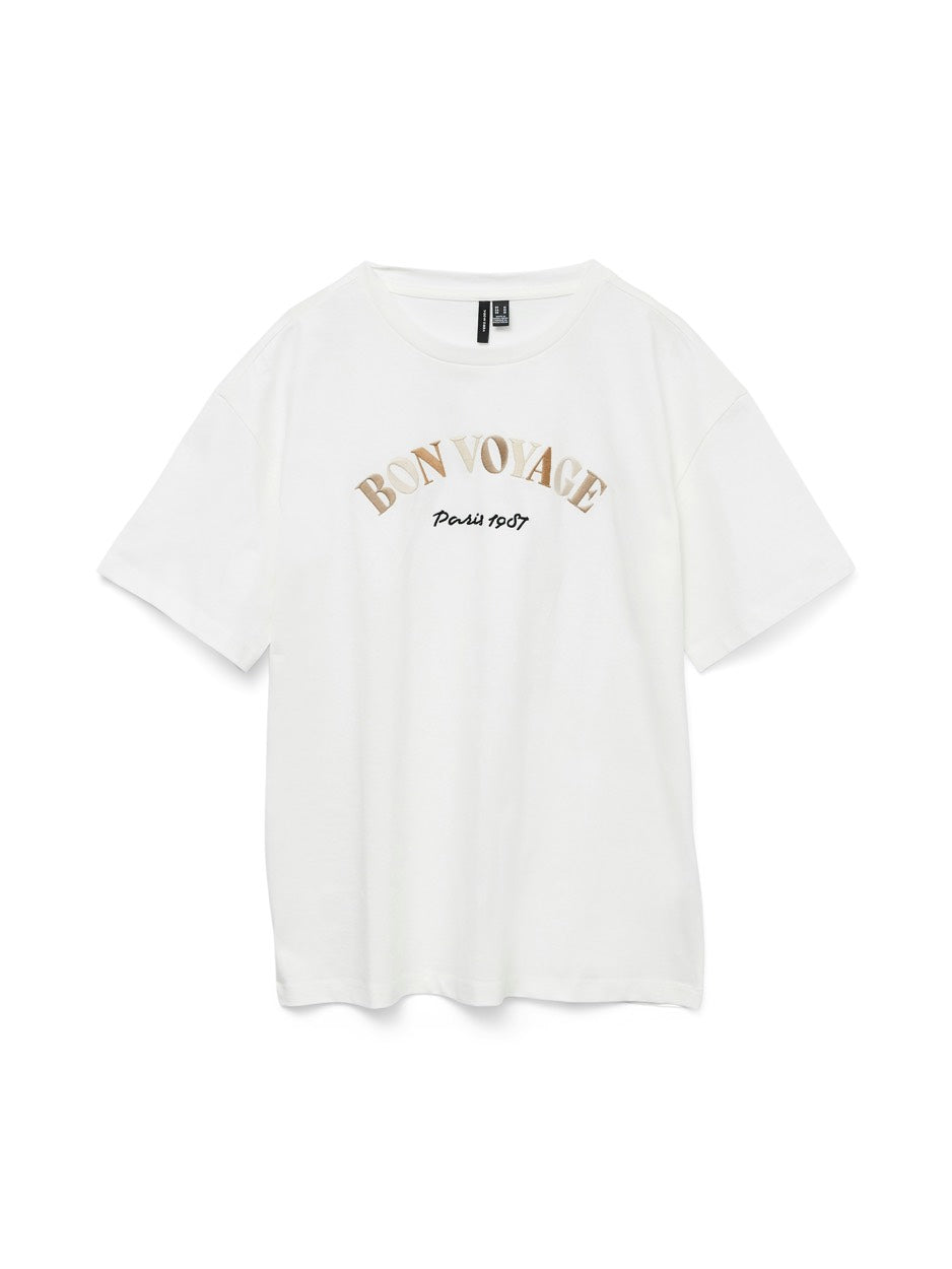 Vmsara Mia Ss Top Box Jrs Spe Ga - Off-white