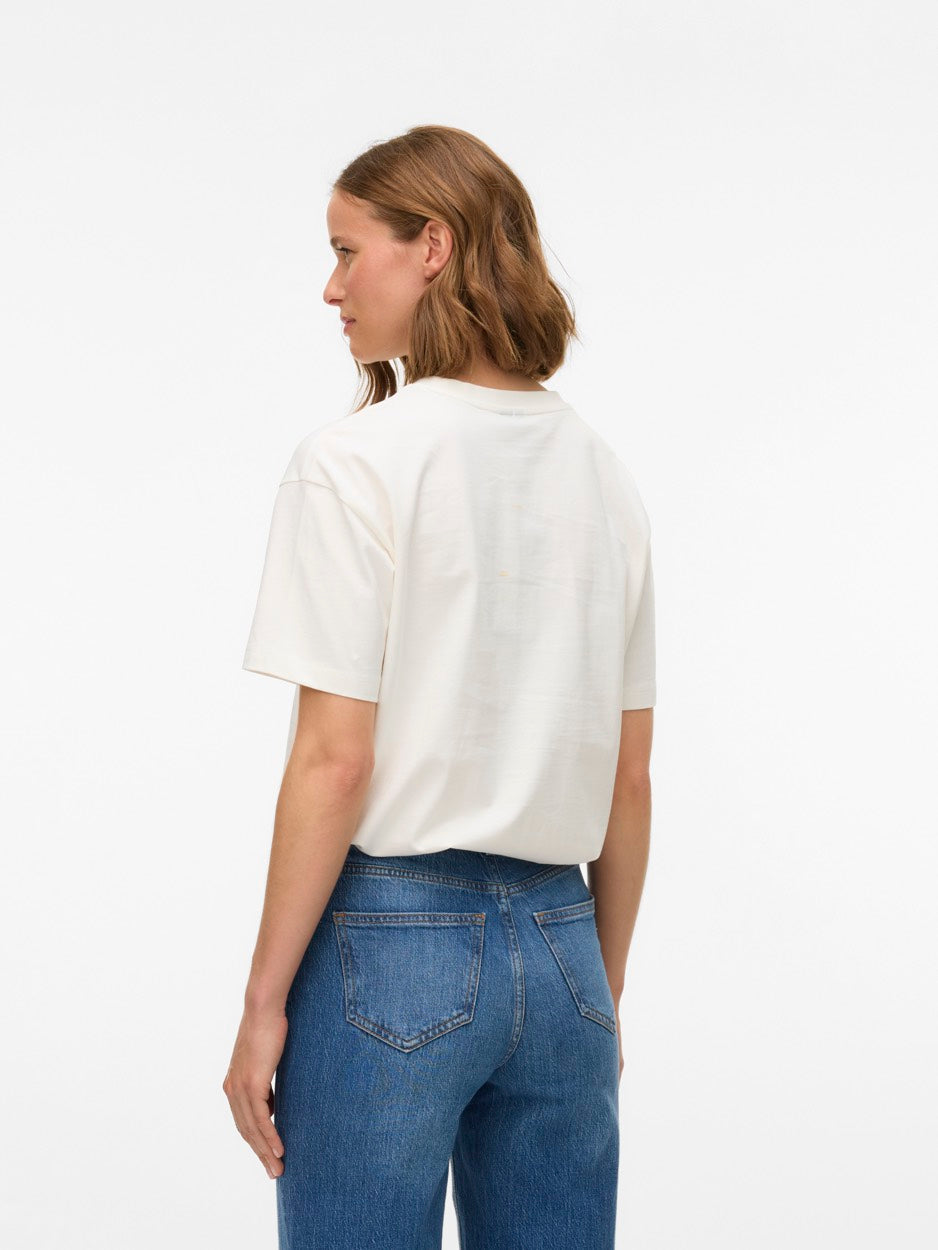 Vmsara Mia Ss Top Box Jrs Spe Ga - Off-white