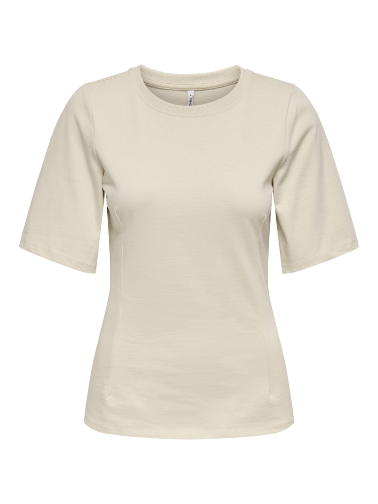 Onlmarie Life S/s Waist Top Jrs - Beige