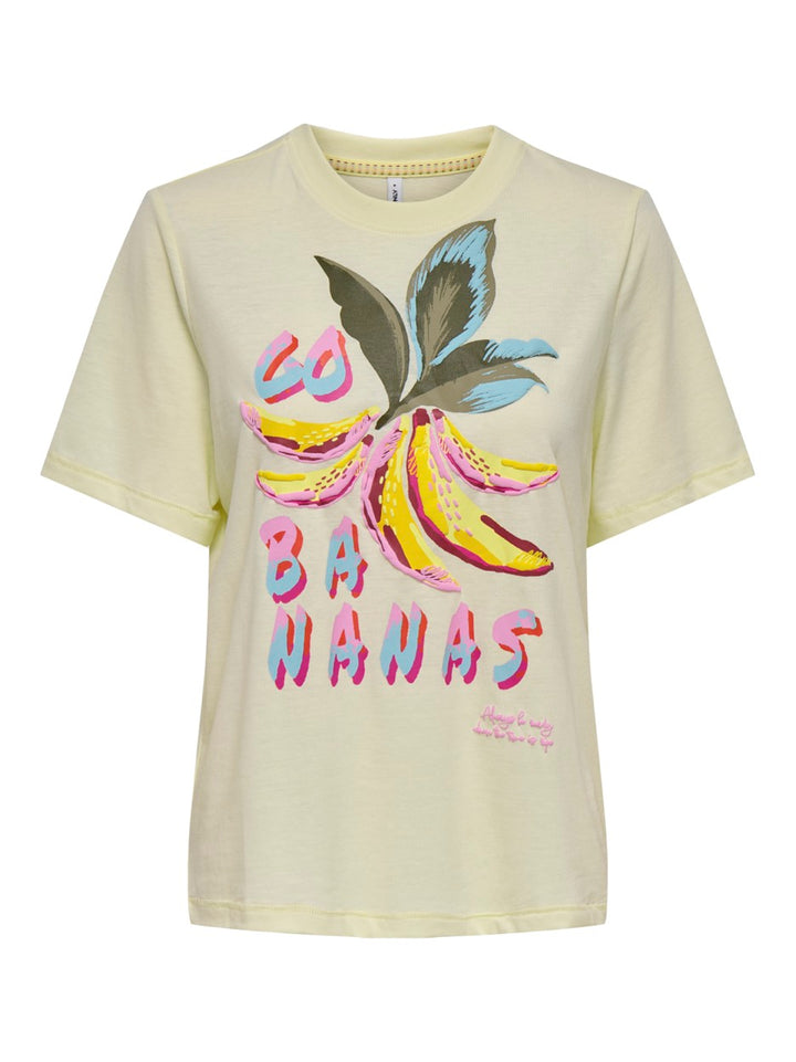 Onlblinis Life S/s Fruit Top Box Jrs - Geel