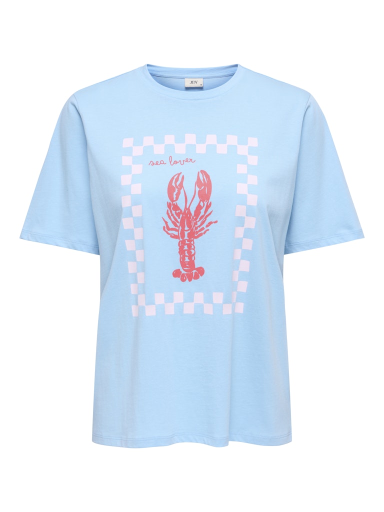 Jdytinne S/s Summer Print T-shirt Jrs - Lichtblauw