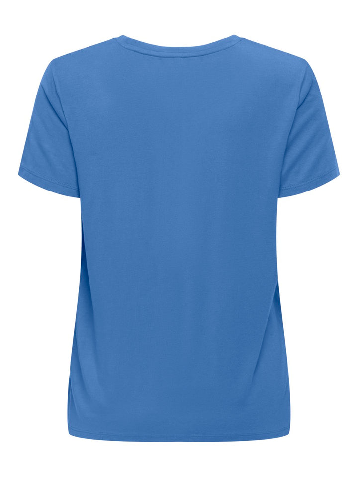Onlkarli S/s Reg O-neck Heart Top Cs Jrs - Kobalt