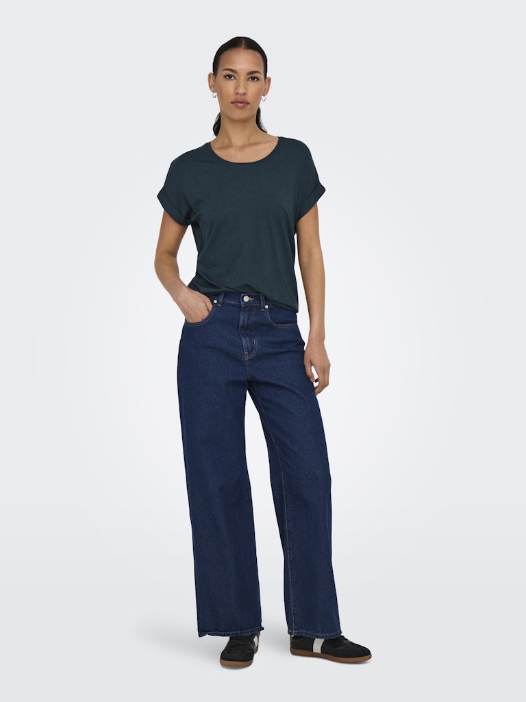 Onlmoster S/s O-neck Top Noos Jrs - Navy