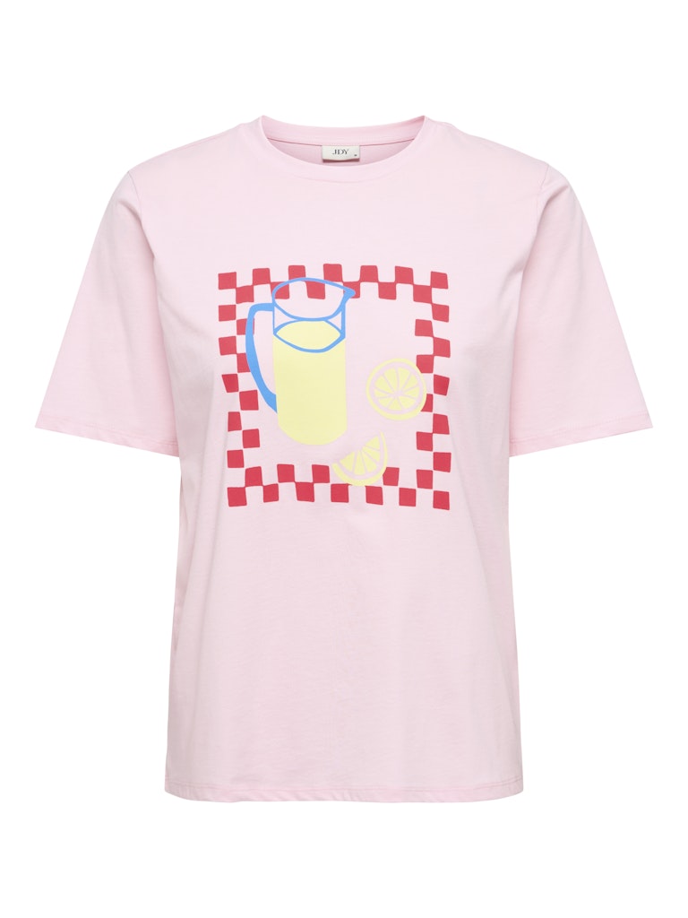Jdytinne S/s Summer Print T-shirt Jrs - Roze