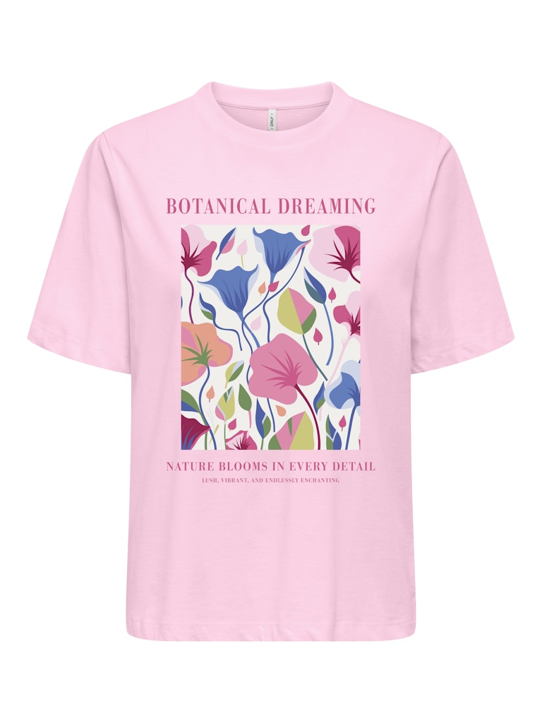 Onltrudy Ss Boxy Tee - Licht Roze