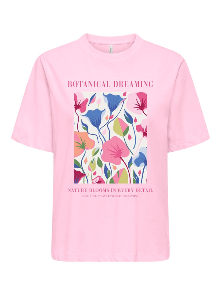 Onltrudy Ss Boxy Tee - Licht Roze