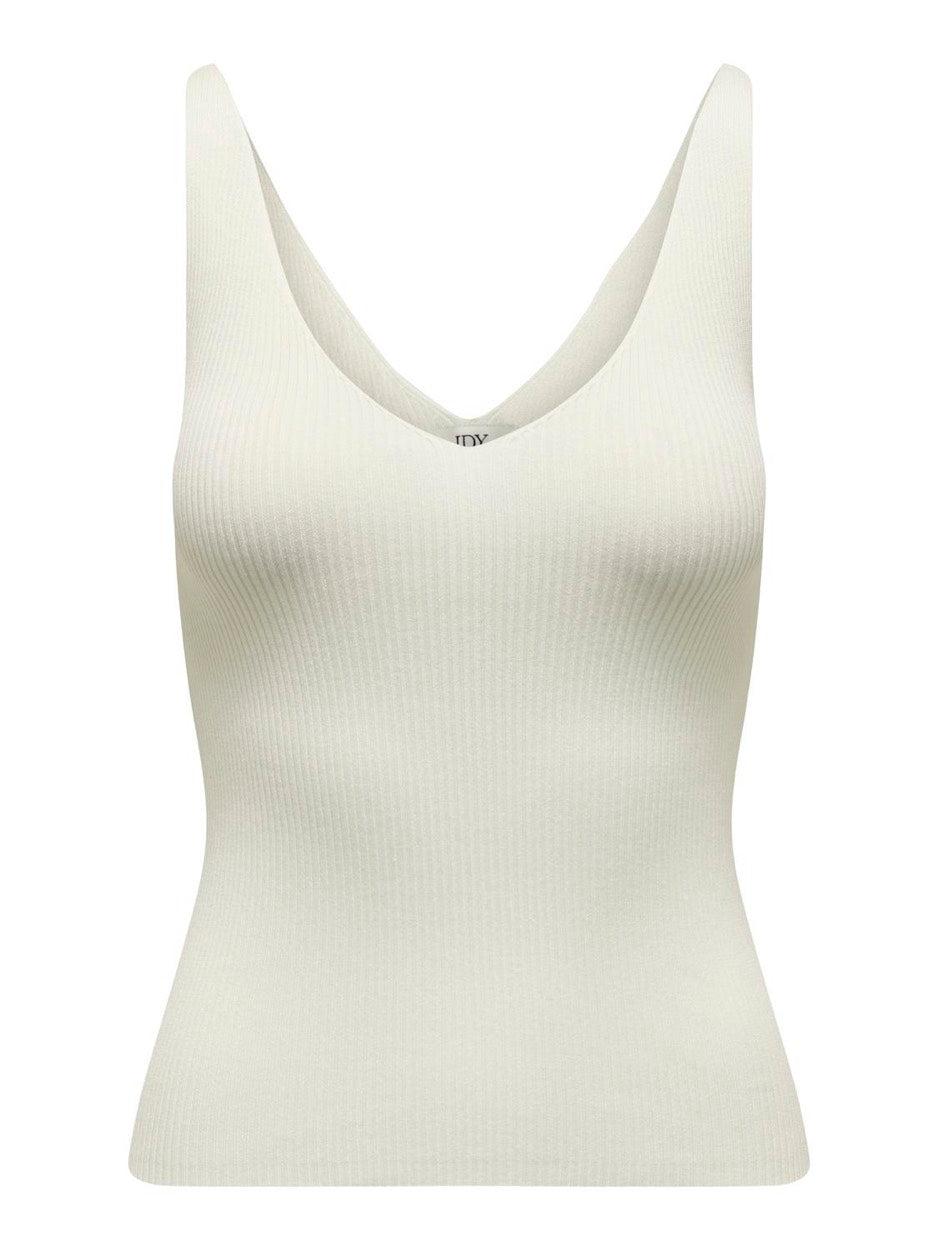Jdynanna S/l Top Knt Noos - Off-white