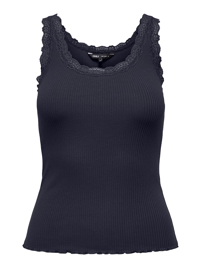 Onlsara Sharai Lace Tank Top - Navy