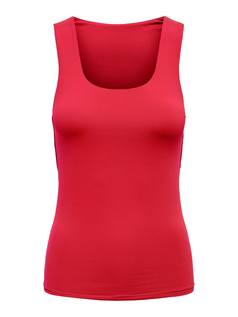 Onlea S/l 2-ways Fit Top Jrs Noos - Steenrood
