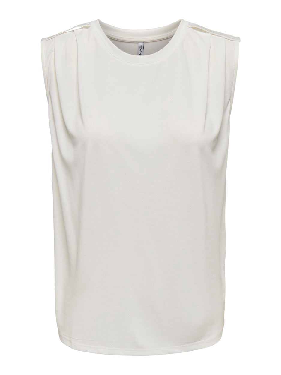 Onlfree Life S/l Modal Satin Mix To - Off-white