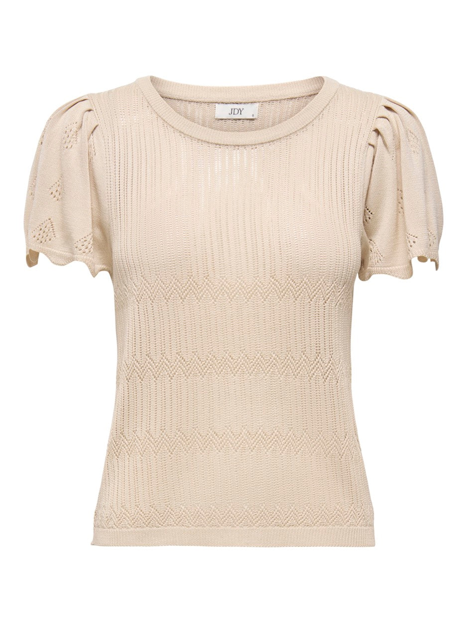 Jdysolis S/s Pullover Knt - Zand