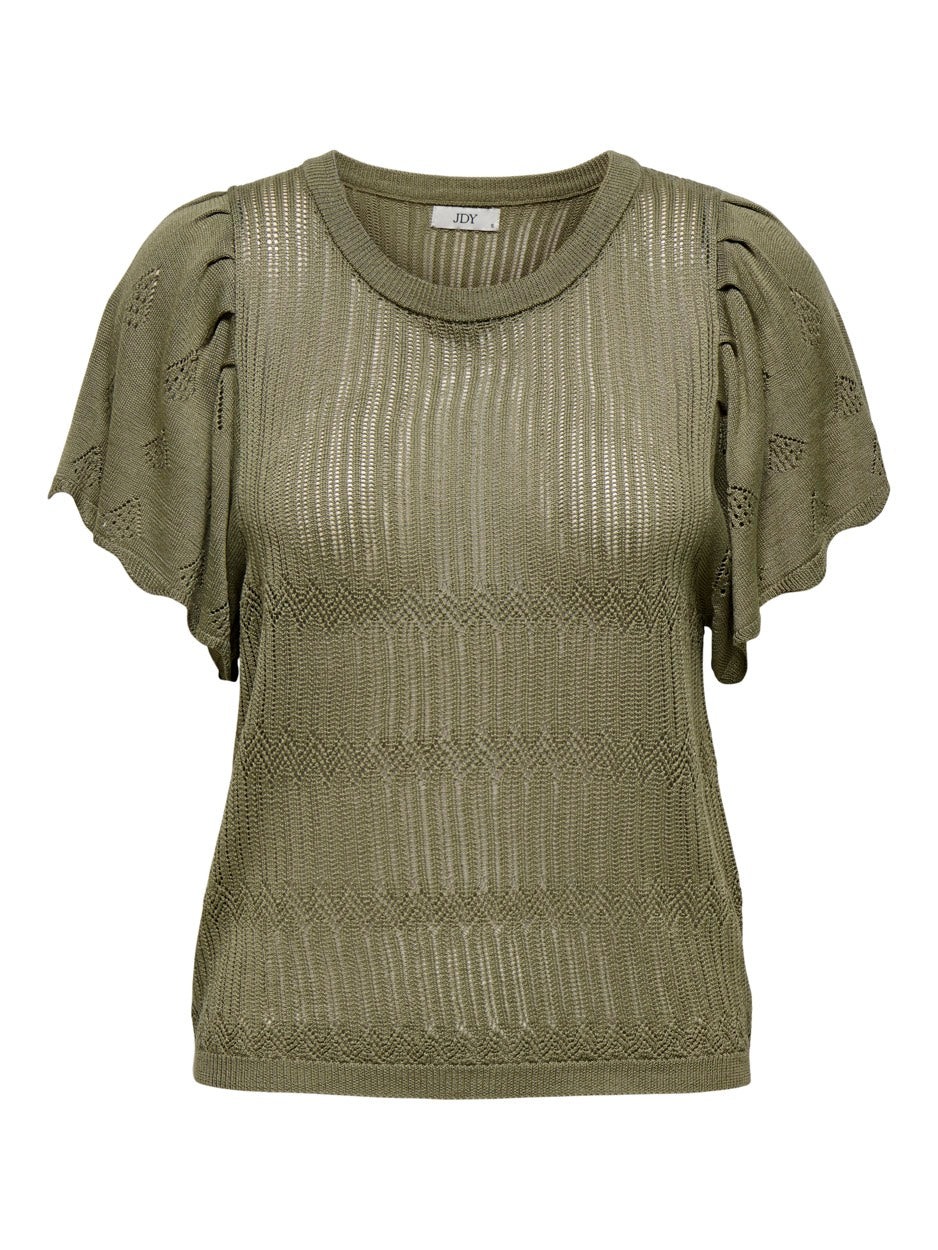 Jdysolis S/s Pullover Knt - Army