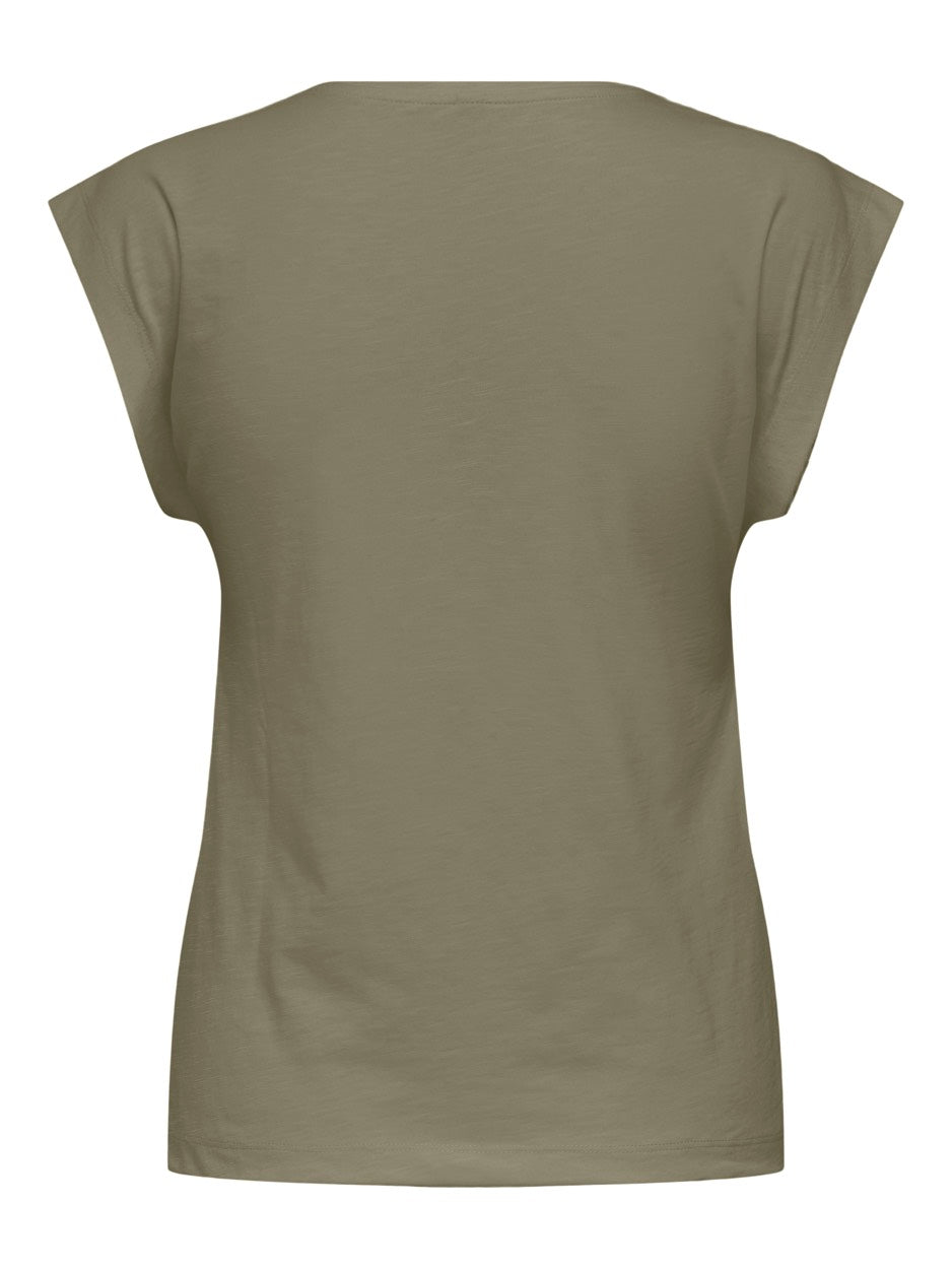 Onldelia S/l O-neck Mix Top Box Jrs - Groen Dessin