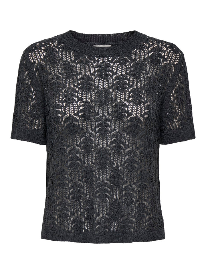 Jdykofi Bayo S/s O-neck Pullover Kn - Steel