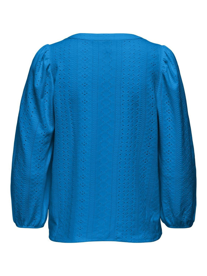 Onlsandra L/s Split Top Jrs - Kobalt