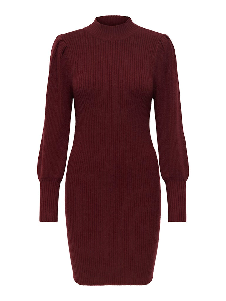 Onlkatia L/s Dress Knt Noos - Wijnrood