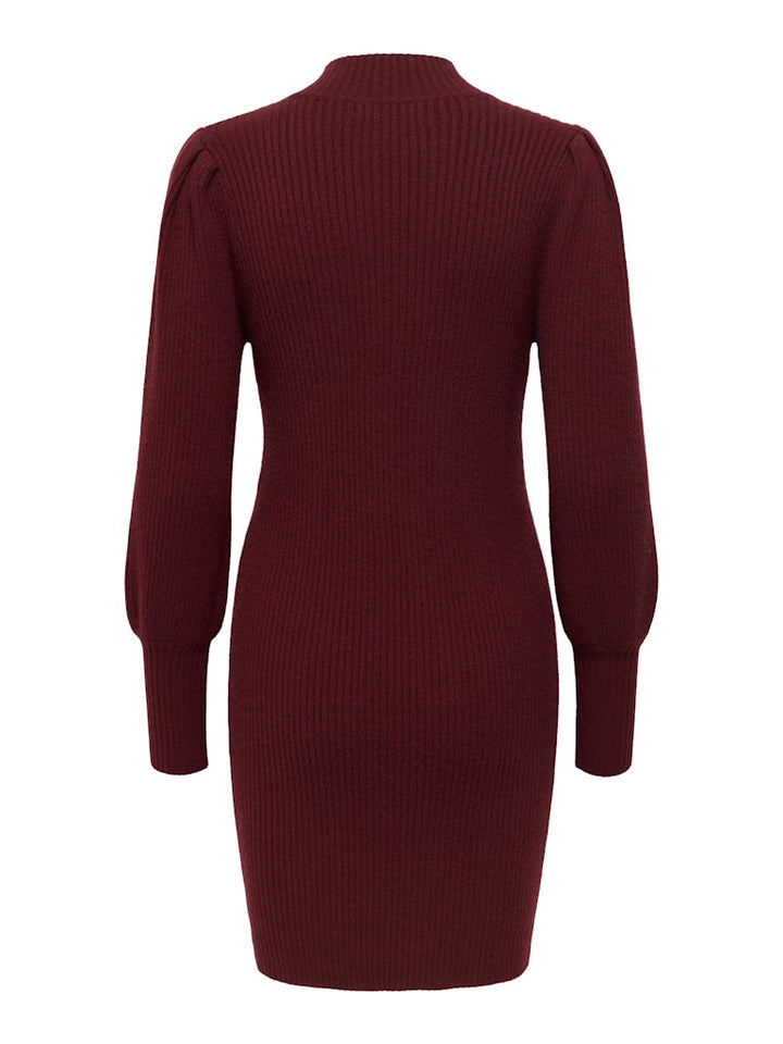 Onlkatia L/s Dress Knt Noos - Wijnrood